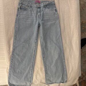 Edikted Light Blue Baggy Jeans